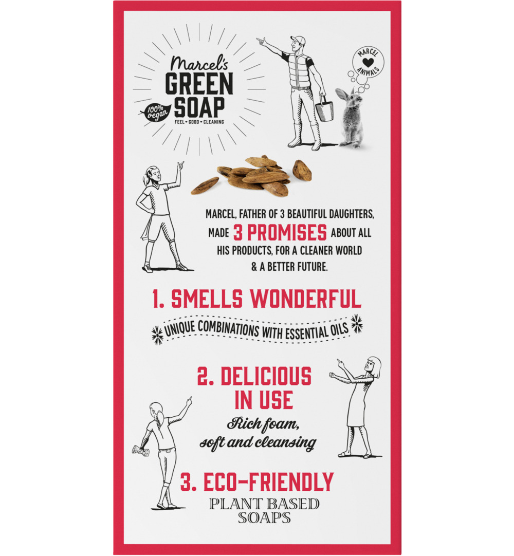 Marcel's Green Soap Shower bar argan & oudh (150 gr) - image 4