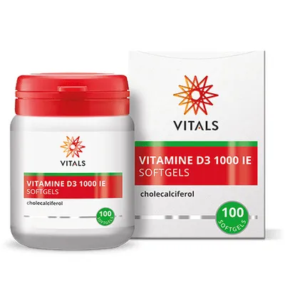 Vitals Vitamine D3 1000IE (100 softgels)