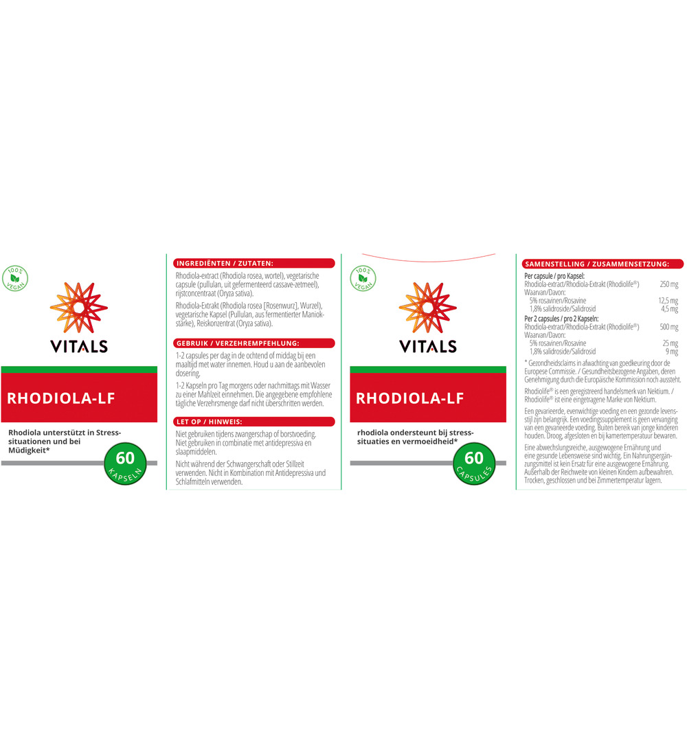 Vitals Rhodiola LF (60 capsules) - image 3