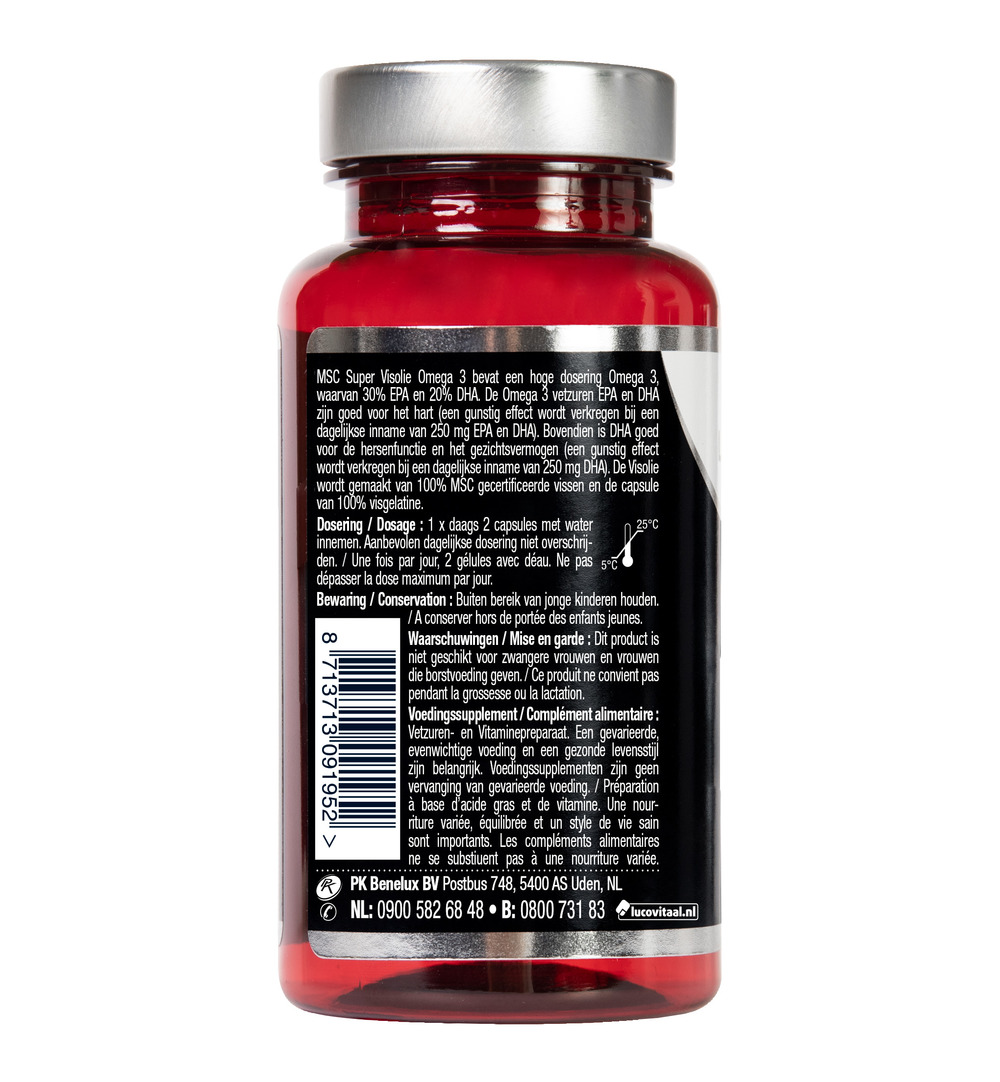 Lucovitaal Msc Visolie Omega 3 (60 capsules) - image 3