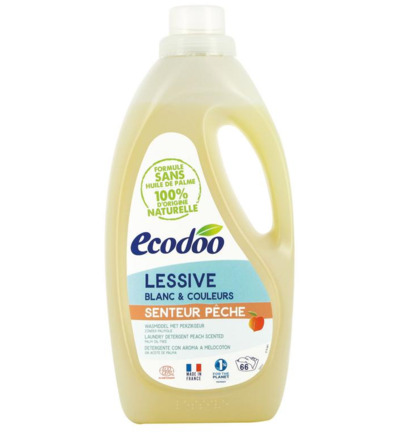 Ecodoo Wasmiddel vloeibaar perzik bio (2000 ml)