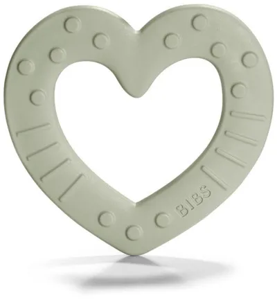 Bibs Baby bitie heart sage (1 stuk)