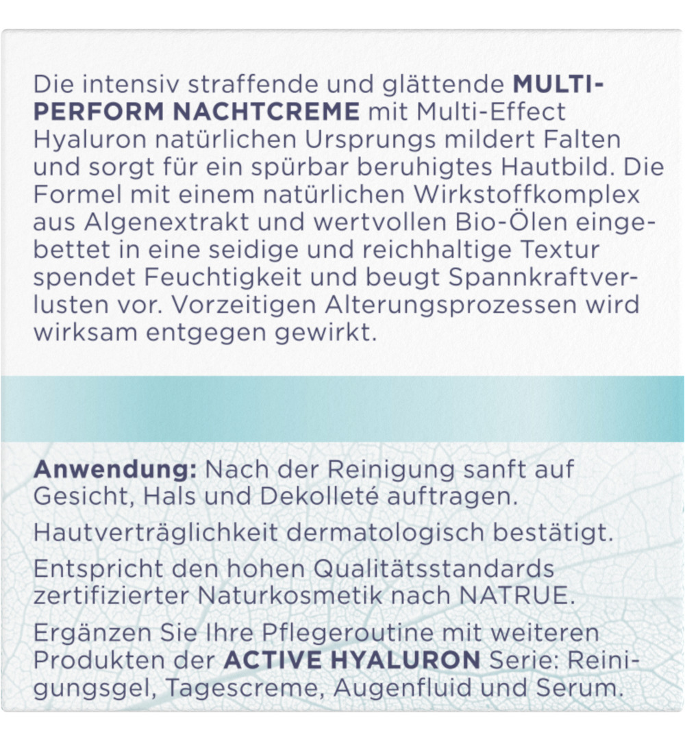 Heliotrop Active hyaluron multi perform nachtcreme (50 ml) - image 3