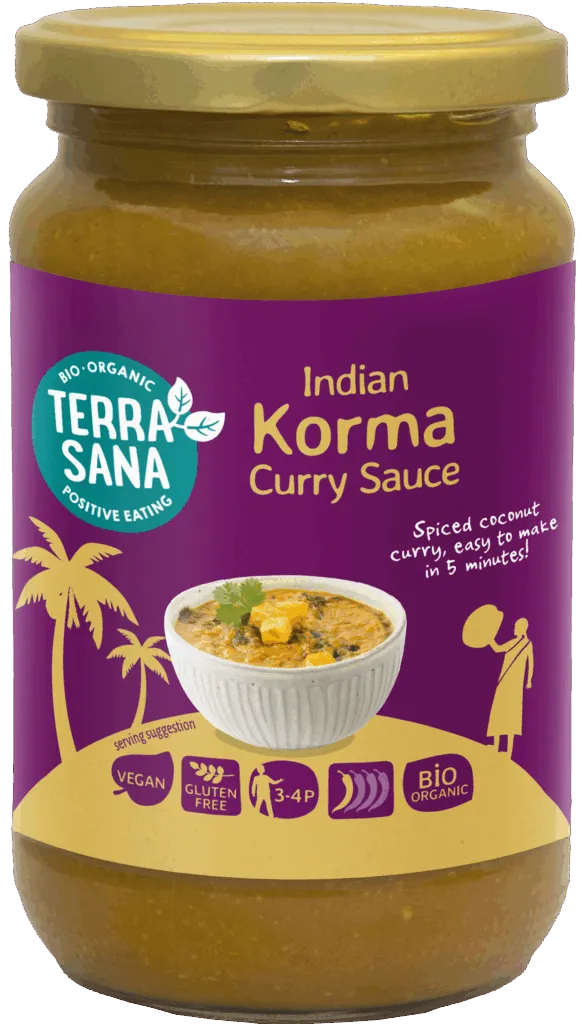 Terrasana Indiase Korma Currysaus (350 gr)