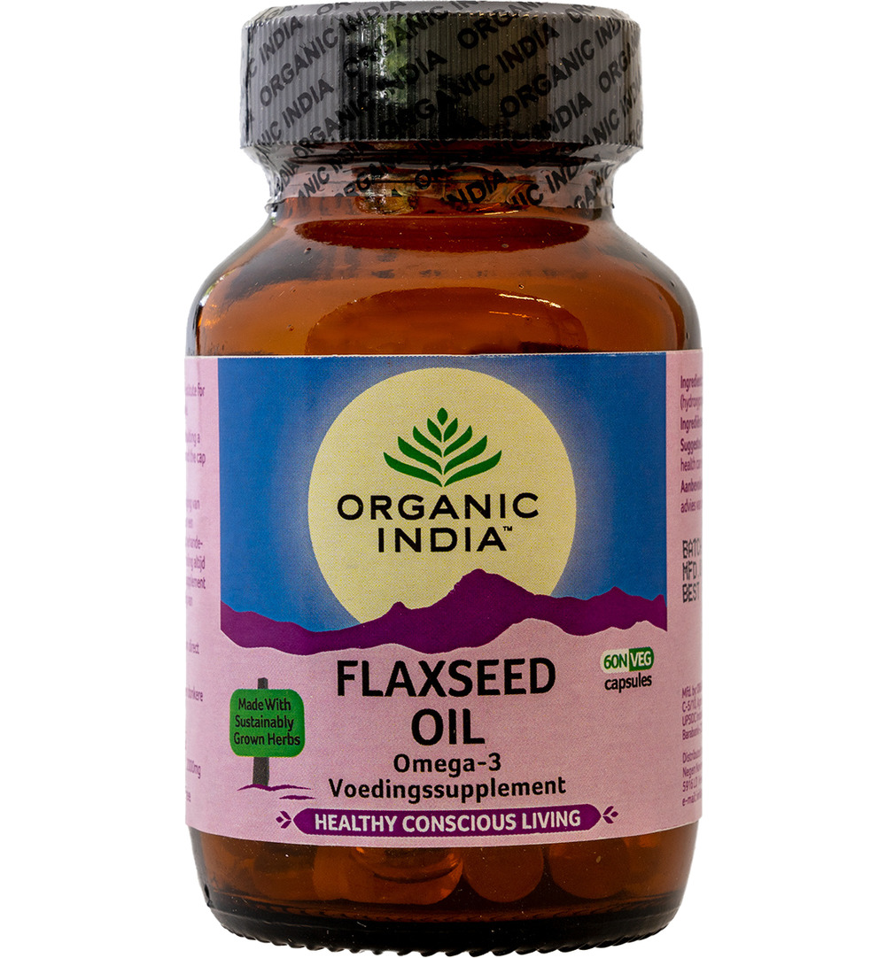 Organic India Flax Seed Oil Vegan (60 capsules)
