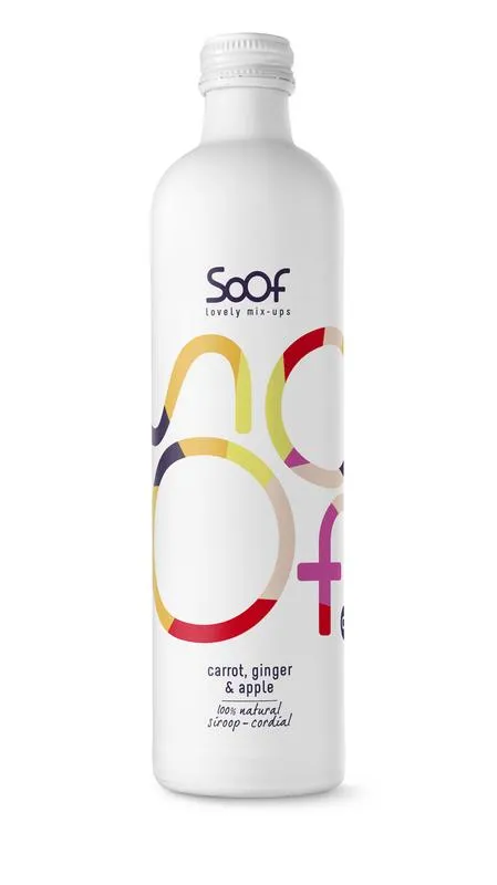 Soof Siroop Wortel, Gember & Appel (340 ml)