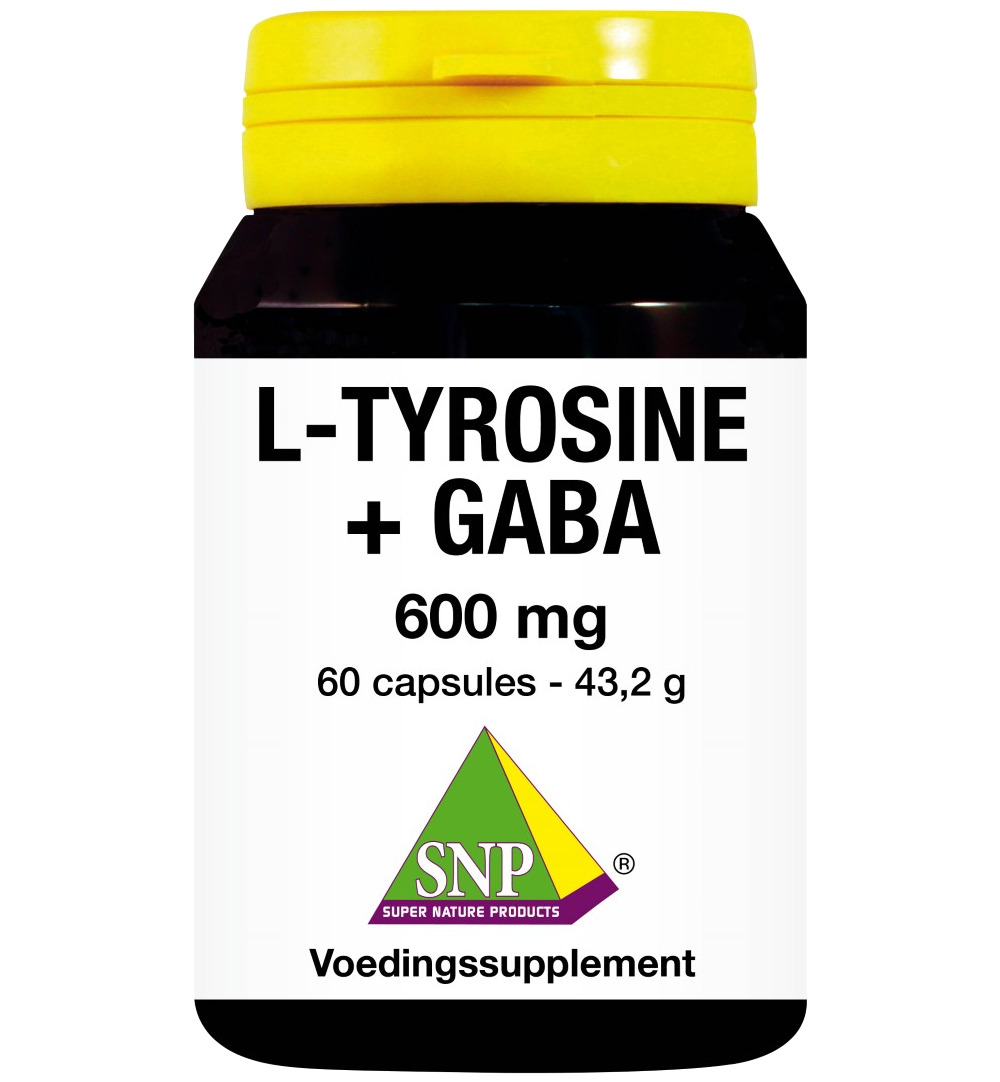 Snp L-Tyrosine + GABA 600 mg puur (60 capsules)