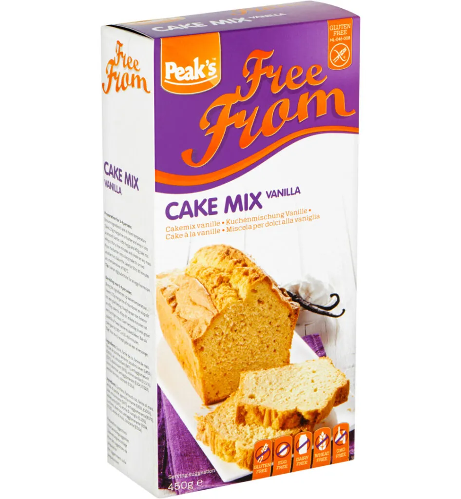 Peaks Cakemix Vanille Glutenvrij (450 gr)