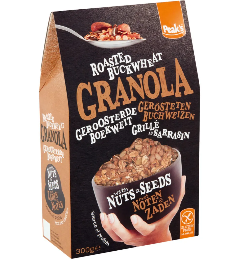Peaksgranola Roasted Buckwheat Nuts & Seeds Glutenvrij (300 gr)