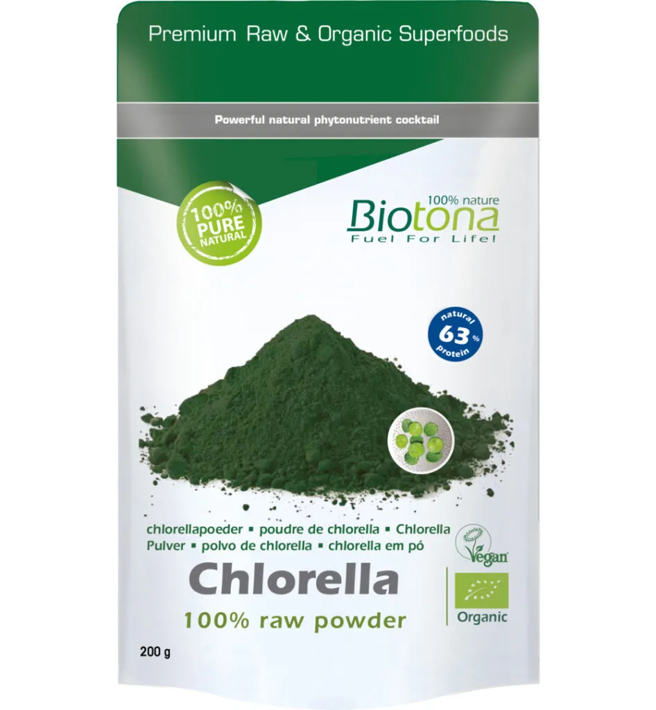 Biotona Chlorella Raw Powder Bio (200 gr)
