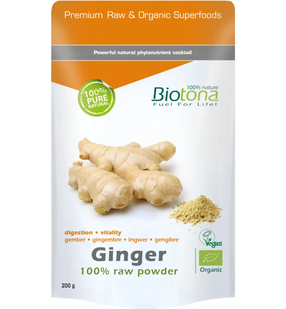 Biotona Ginger Raw Powder Bio (200 gr)