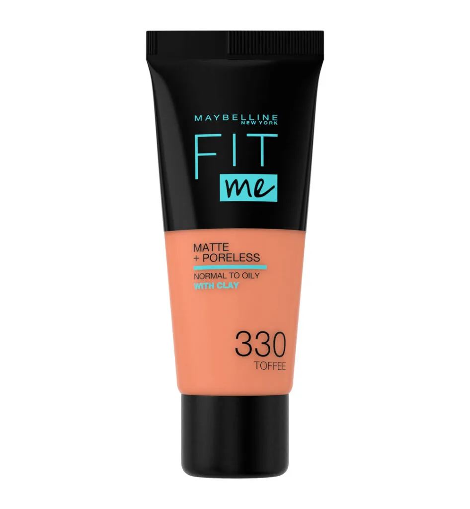 Maybelline New York Fit Me matte & poreless foundation 330 toffee (1 stuk)