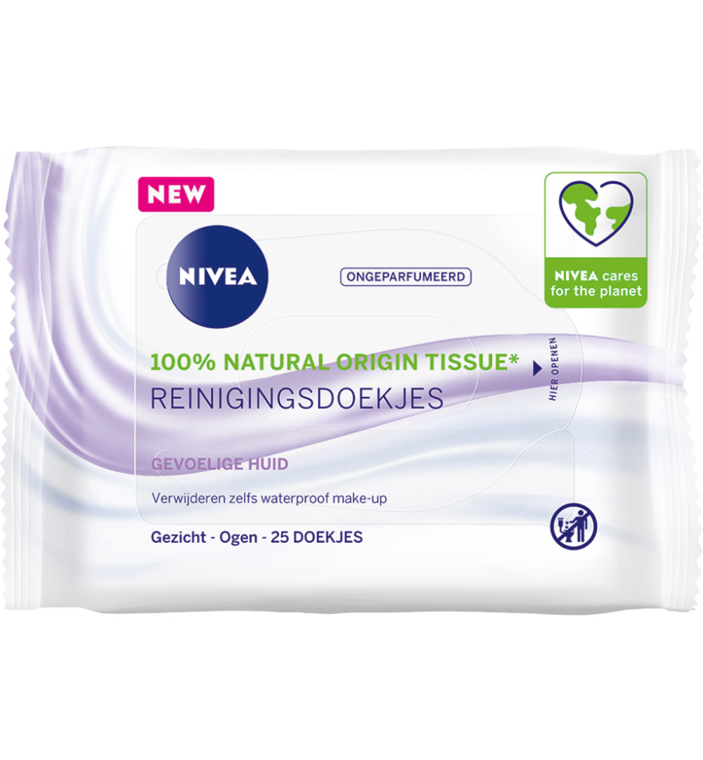 Nivea Sensitive reinigingsdoekjes (25 stuks)