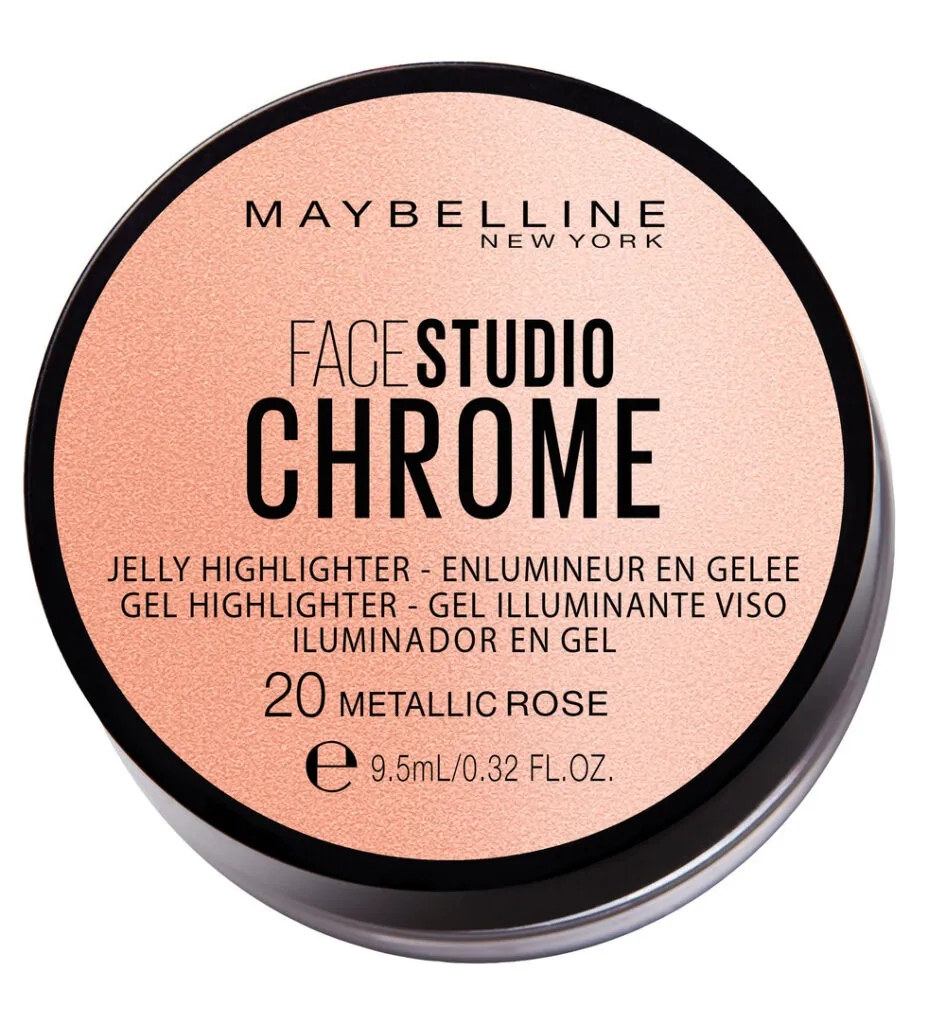 Maybelline New York Chrome jelly highlight 20 metallic rose (1 stuk)