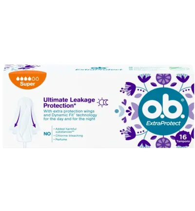 Ob Tampons extra protect super (16 stuks)