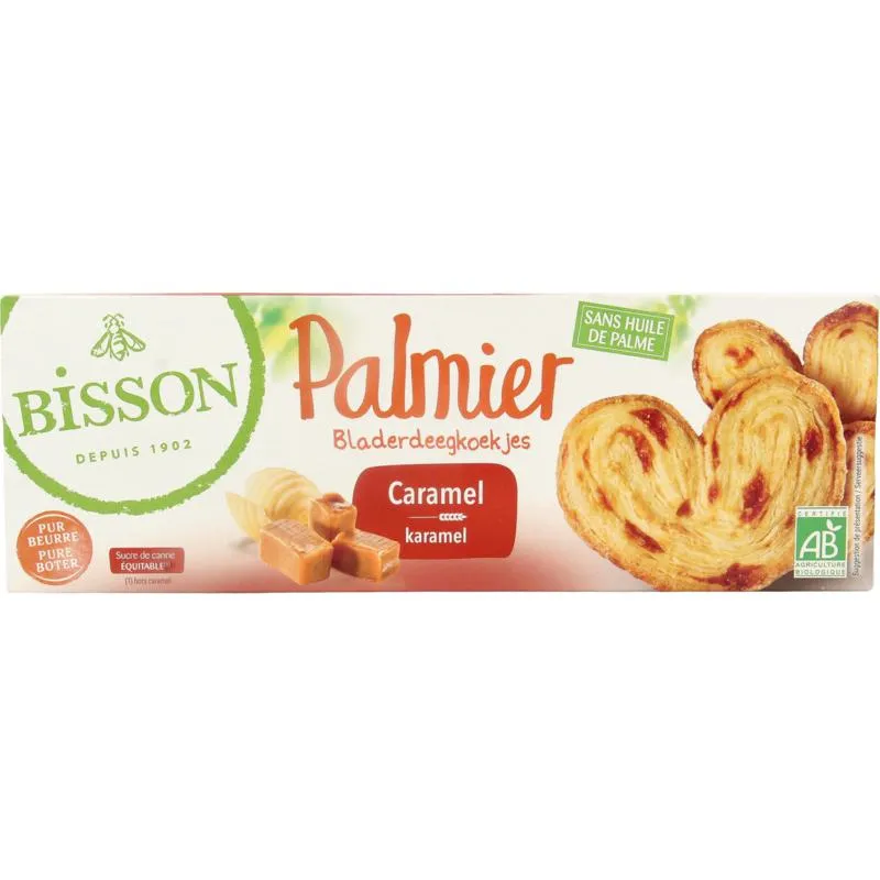 Bisson Palmier bladerdeegkoek caramel bio (100 gr)