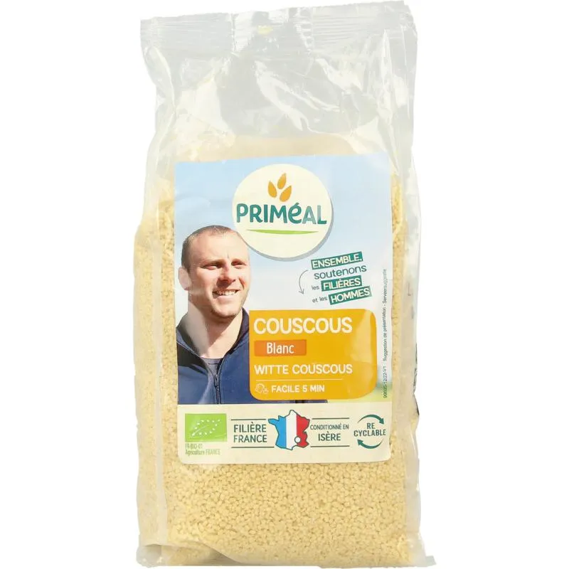 Priméal Couscous wit Frankrijk bio (500 gr)