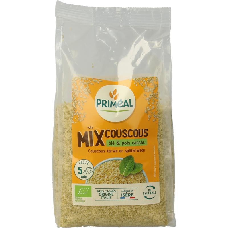 Priméal Couscous tarwe spliterwten bio (400 gr)