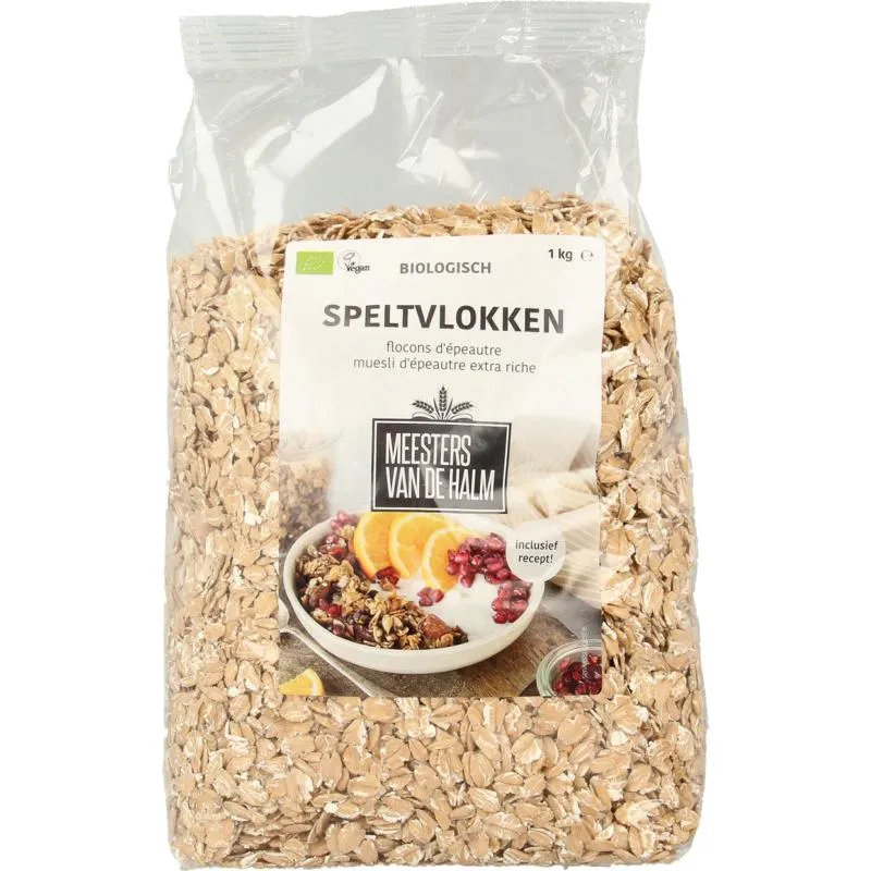 De Halm Speltvlokken Bio (1000 gr)