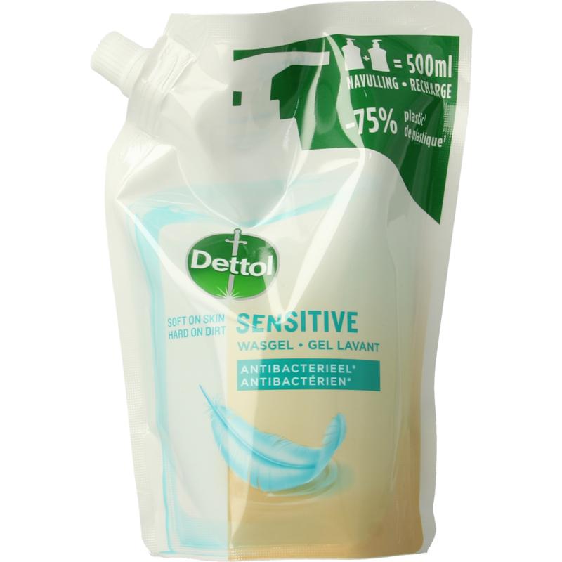 Dettol Refill handzeep sensitive (500 ml)