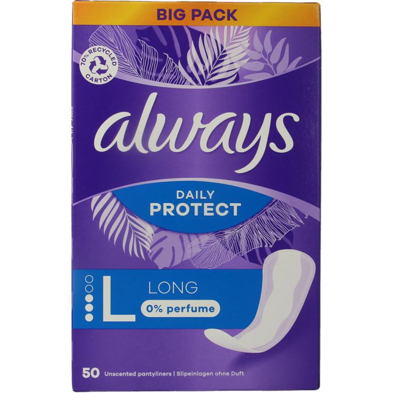 Always Inlegkruisjes daily protect lo ng (50 stuks)