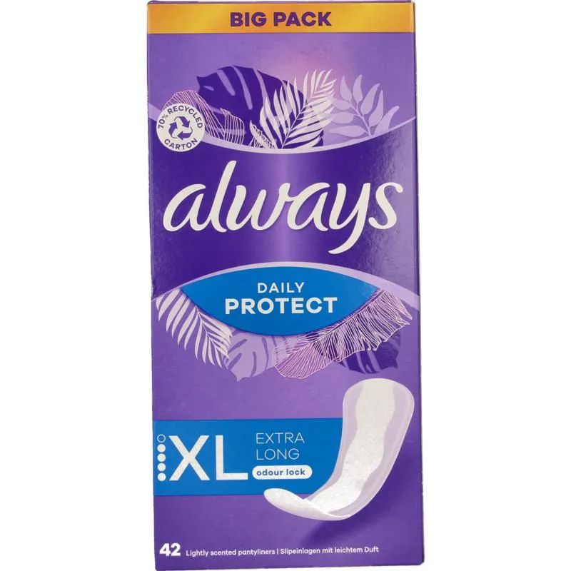 Always Inlegkruisjes daily protect ex tra long (42 stuks)
