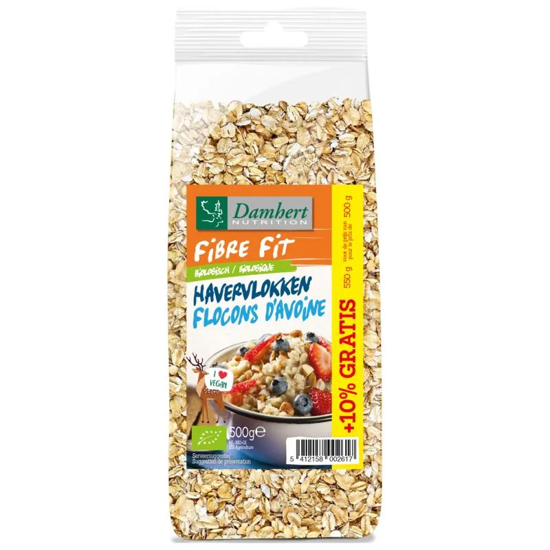 Damhert Fibre Fit Havervlokken Bio (500 gr)