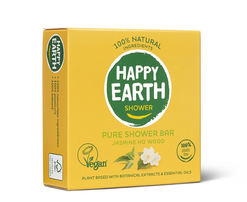 Happy Earth Showerbar jasmine ho wood (90 gr)