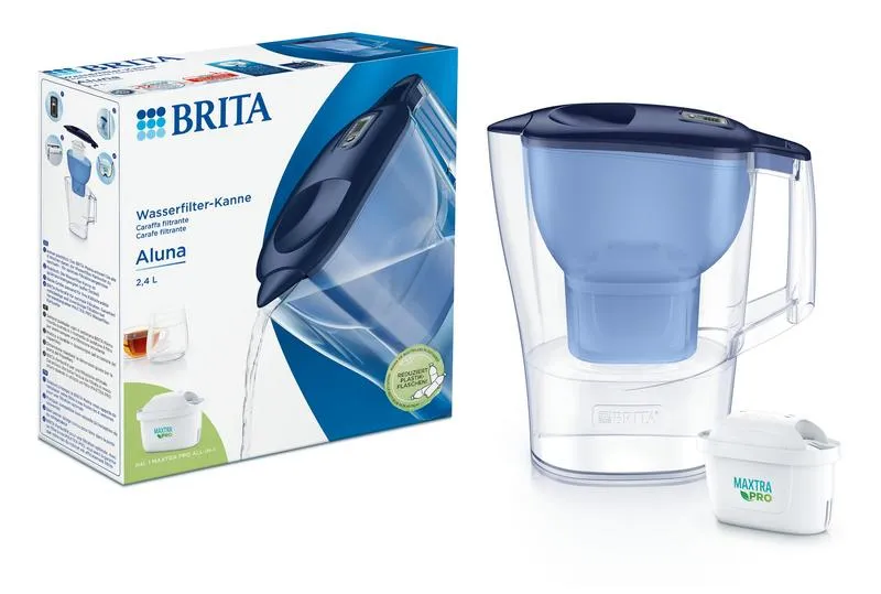 Brita Waterfilterkan Aluna cool blue (1 stuk)