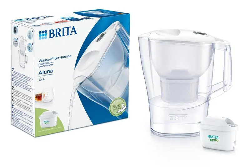 Brita Waterfilterkan Aluna cool white (1 stuk)