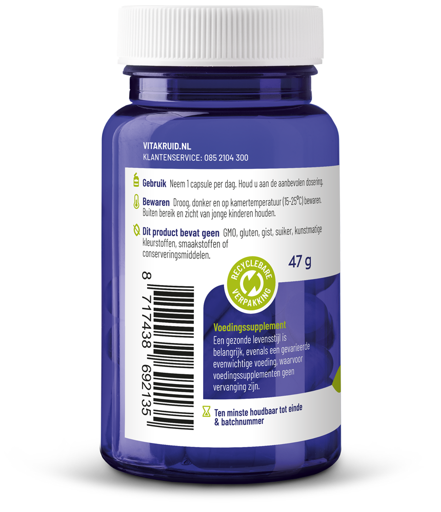 Vitakruid Vitamine E Complex 8 Tocoferolen En -Triënolen (60 softgels)