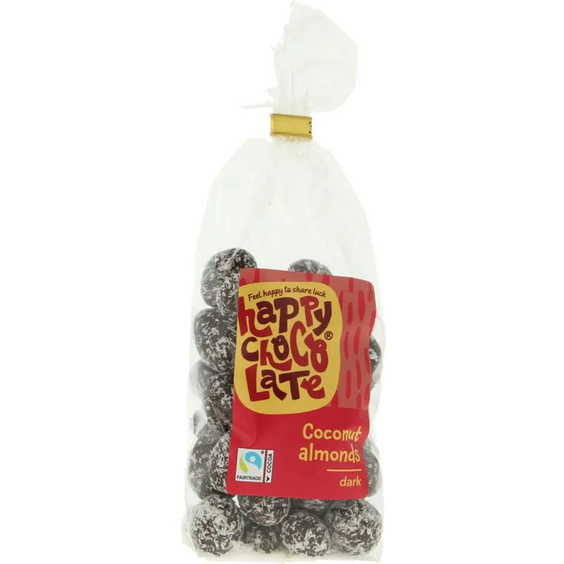 Happy Chocolate Chocolade Amandel Puur Kokos (175 gr)