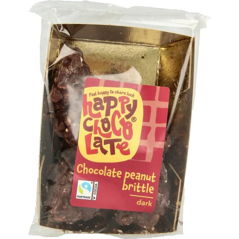 Happy Chocolate Chocolade Pindarotsen Puur (150 gr)