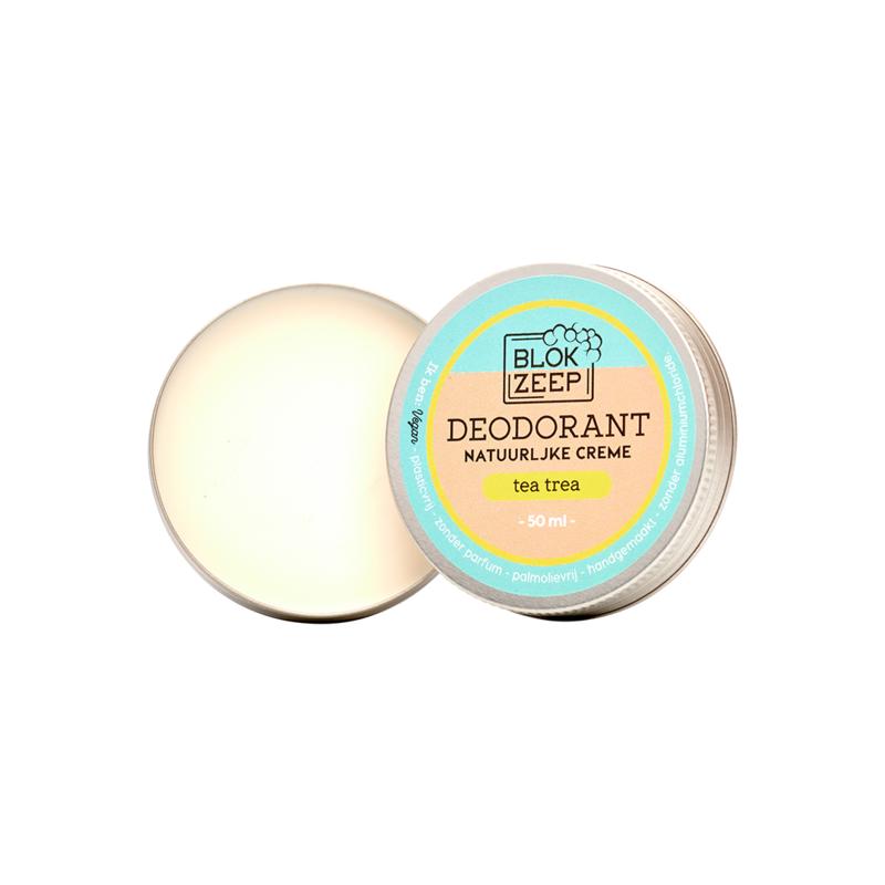 Blokzeep Deodorant creme tea tree (50 ml)