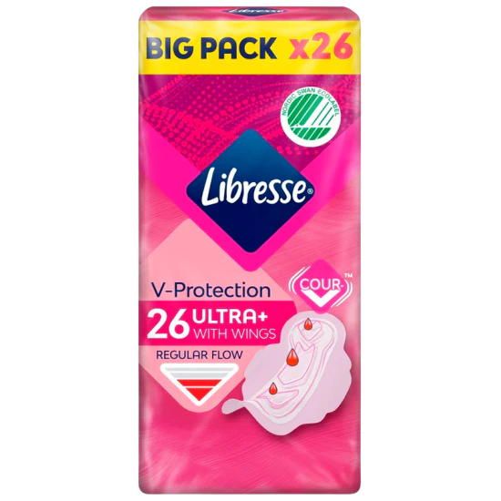 Libresse Maandverband ultra normaal met vleugels (26 stuks)