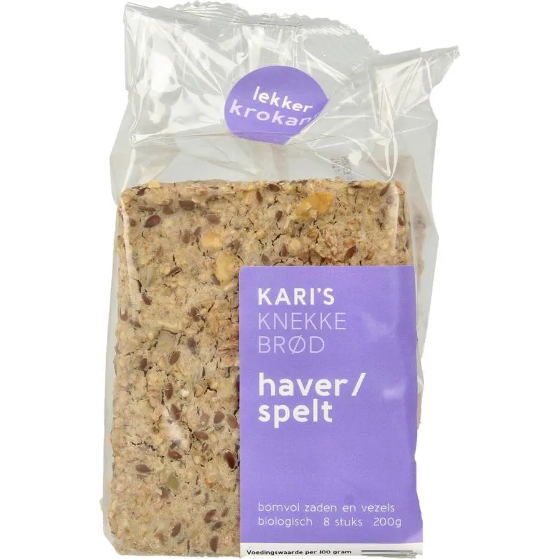 Kari'S Crackers Knekkebrod Haver/Spelt Bio (200 gr)