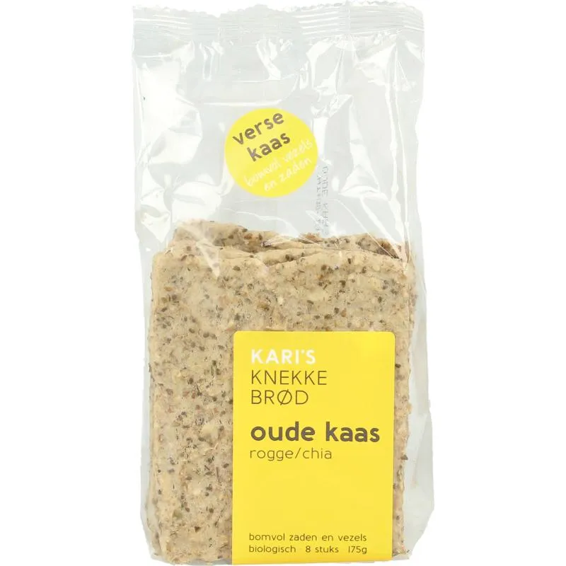 Kari'S Crackers Knekkebrod Oude Kaas Bio (175 gr)
