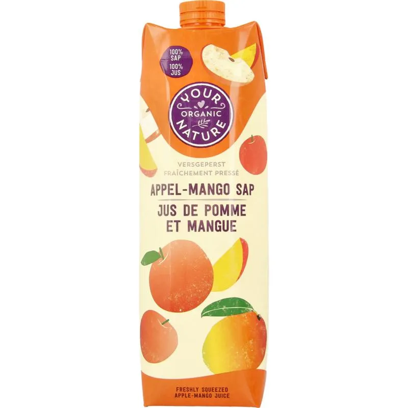 Your Organic Nature Appel mango sap bio (1000 ml)