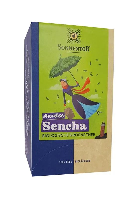 Sonnentor Aardse Sencha Thee Bio (18 stuks)