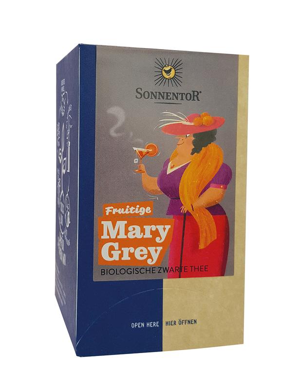 Sonnentor Fruitige Marygrey Thee Bio (18 stuks)