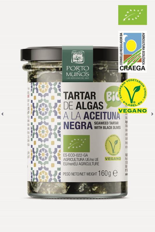 Porto Muinos Zeewier Spread Olijf Bio (160 gr)