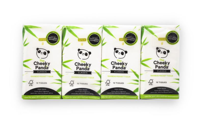 The Cheeky Panda Bamboo zakdoekjes (8 x 10 stuks)