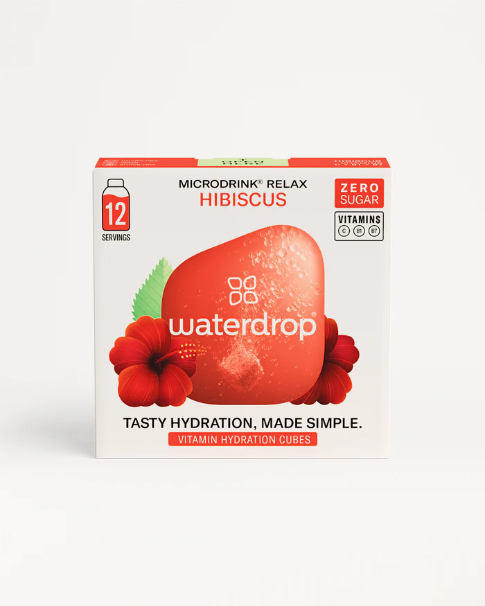 Waterdrop Microdrink Relax Bruistablet Hibiscus (12 stuks)