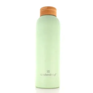 Waterdrop Drinkfles Roestvrijstaal Pastel Olive Matt (600 ml)