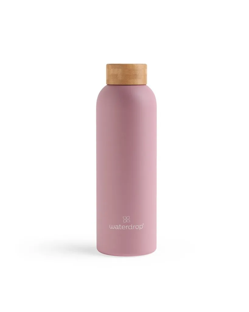 Waterdrop Drinkfles Roestvrijstaal Pastel Pink Matt (600 ml)
