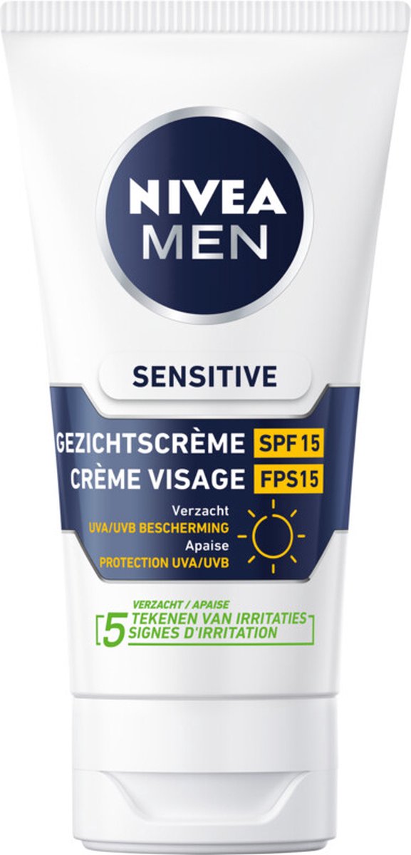 Nivea Men sensitive moistuizer SPF15 (75 ml)