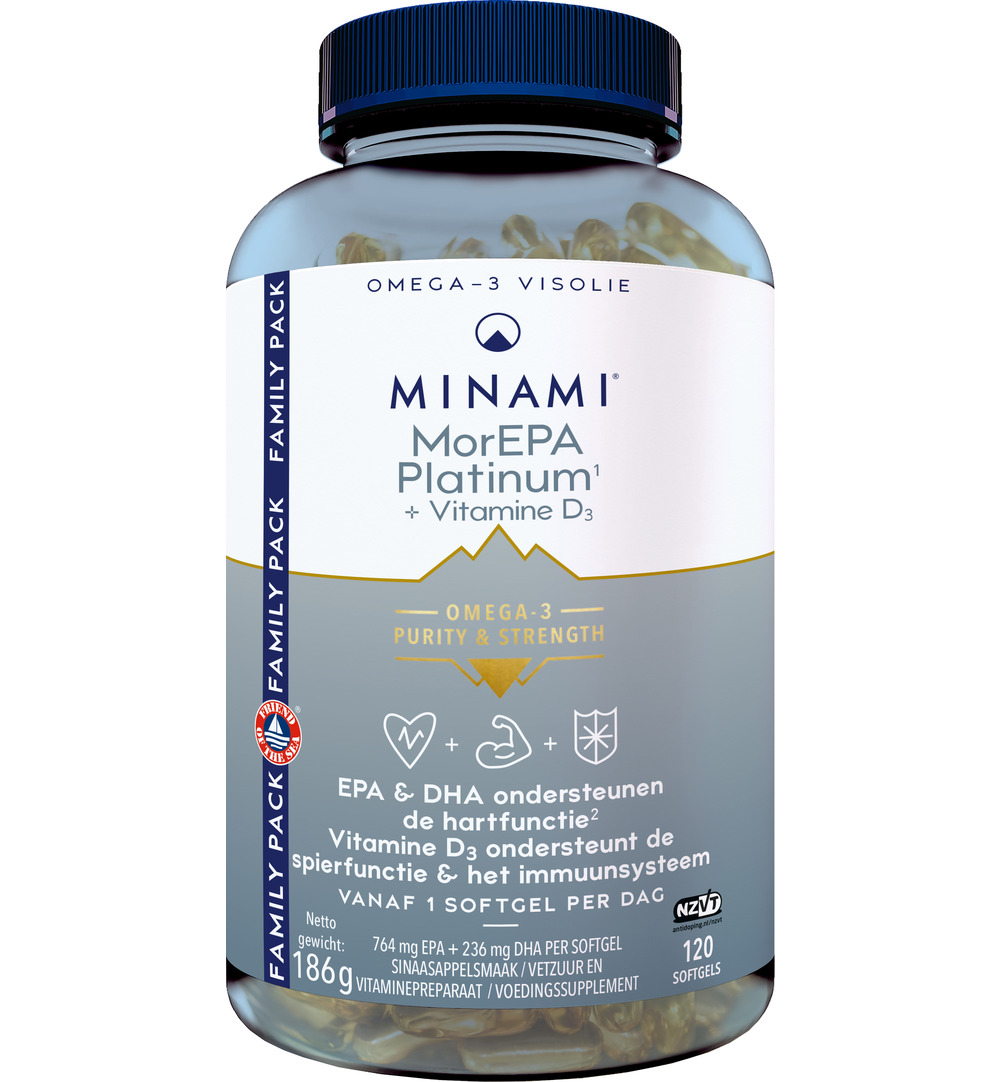 Minami Morepa Platinum + Vit.D3 (120 softgels)