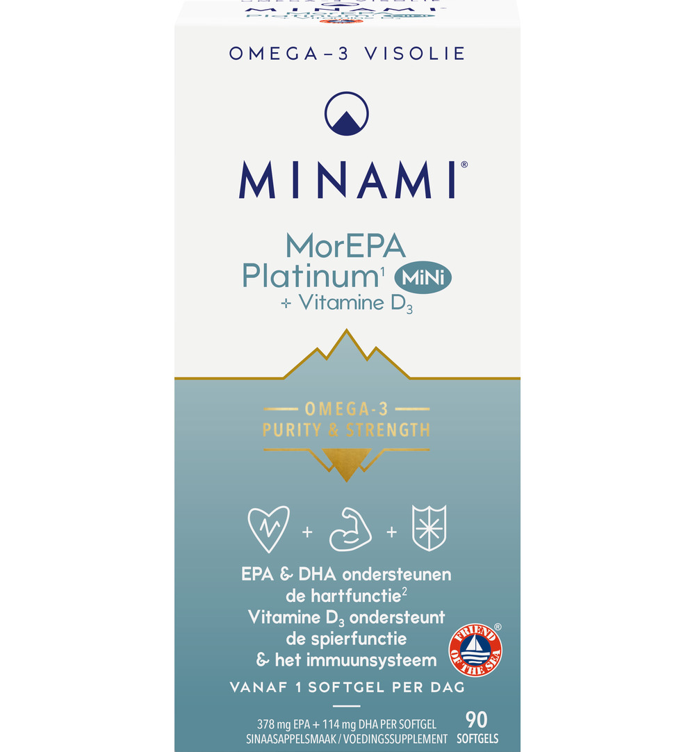 Minami Morepa Platinum Mini + Vitamin D3 (90 softgels)
