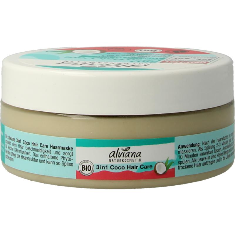 Alviana Haarmasker 3-in-1 met kokosoli e (150 ml)