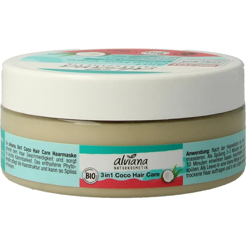 Alviana Haarmasker 3-in-1 met kokosoli e (150 ml)